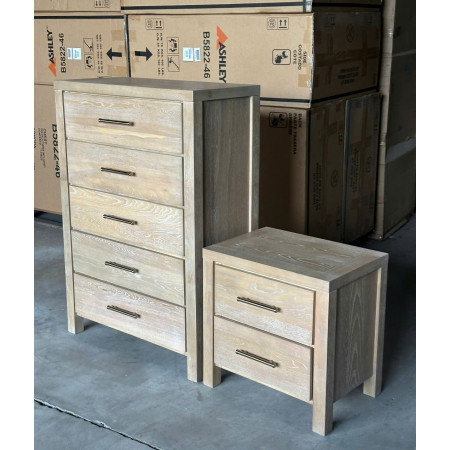 B5822 - 46 : Tủ Đứng 05 Ngăn Kéo - Màu Kem Sứ Nung